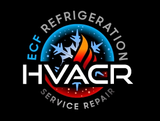 ECF REFRIGERATION logo design by aRBy