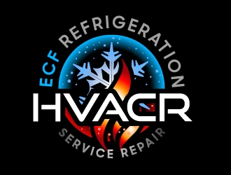 ECF REFRIGERATION logo design by aRBy