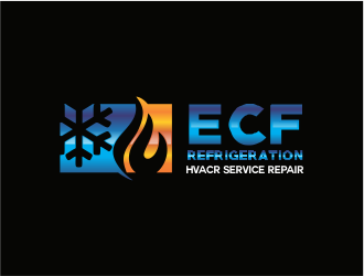 ECF REFRIGERATION logo design by up2date