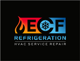 ECF REFRIGERATION logo design by up2date