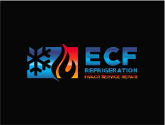 ECF REFRIGERATION logo design by up2date