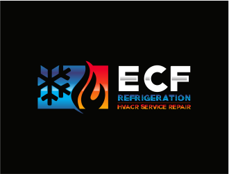 ECF REFRIGERATION logo design by up2date