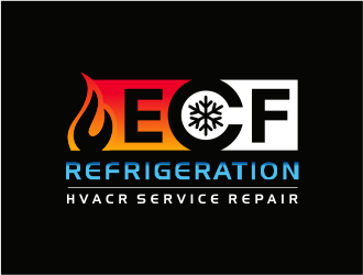 ECF REFRIGERATION logo design by up2date