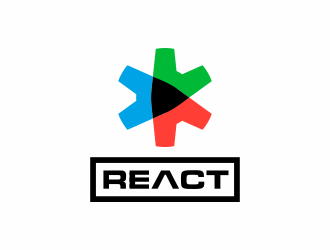 REACT logo design by hopee