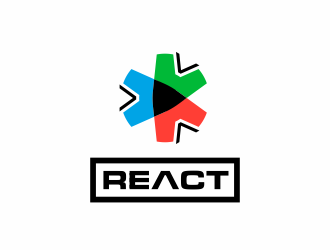 REACT logo design by hopee