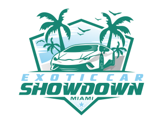 Supercar Invasion Miami Edition  logo design by semar