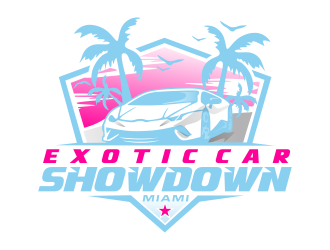 Supercar Invasion Miami Edition  logo design by semar