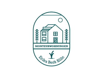 Monteurwohnungen Erika Berk Köln logo design by sulaiman