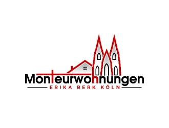 Monteurwohnungen Erika Berk Köln logo design by usashi