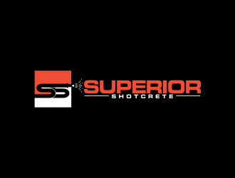 Superior shotcrete  logo design by oke2angconcept
