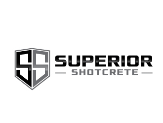 Superior shotcrete  logo design by NikoLai