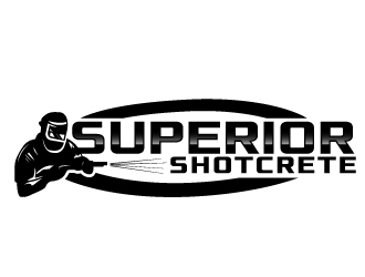 Superior shotcrete  logo design by NikoLai
