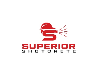 Superior shotcrete  logo design by Erasedink