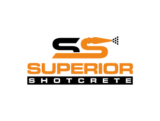 Superior shotcrete  logo design by ammad