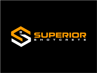 Superior shotcrete  logo design by mutafailan