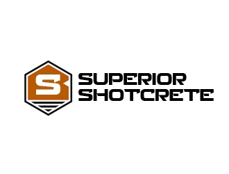 Superior shotcrete  logo design by samueljho