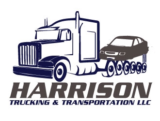 Harrison Trucking & Transportation LLC logo design by AamirKhan