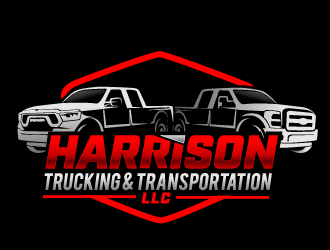 Harrison Trucking & Transportation LLC logo design by THOR_