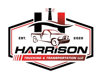 Harrison Trucking & Transportation LLC logo design by REDCROW