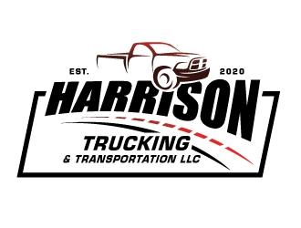 Harrison Trucking & Transportation LLC logo design by REDCROW