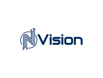 nVision logo design by bluespix