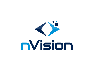 nVision logo design by bluespix