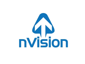 nVision logo design by AamirKhan