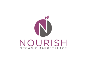 Nourish Organic Marketplace logo design by asyqh