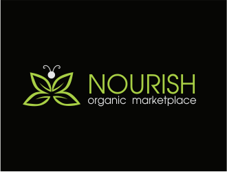 Nourish Organic Marketplace logo design by up2date
