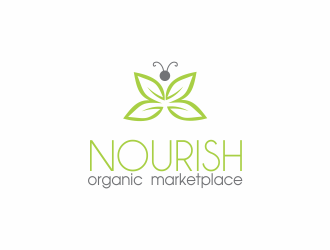 Nourish Organic Marketplace logo design by up2date