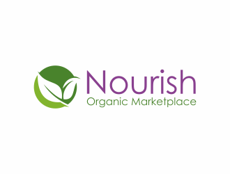 Nourish Organic Marketplace logo design by ammad