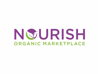 Nourish Organic Marketplace logo design by ammad
