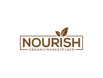 Nourish Organic Marketplace logo design by IrvanB