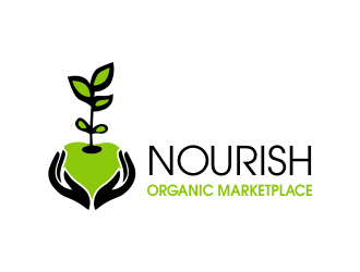 Nourish Organic Marketplace logo design by JessicaLopes