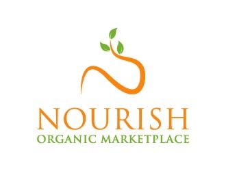 Nourish Organic Marketplace logo design by maserik
