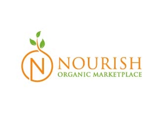 Nourish Organic Marketplace logo design by maserik