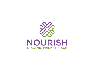 Nourish Organic Marketplace logo design by RIANW