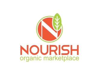 Nourish Organic Marketplace logo design by sarungan