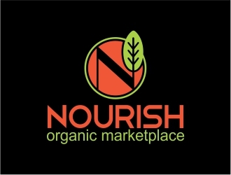Nourish Organic Marketplace logo design by sarungan