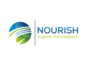 Nourish Organic Marketplace logo design by N3V4