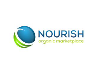 Nourish Organic Marketplace logo design by N3V4