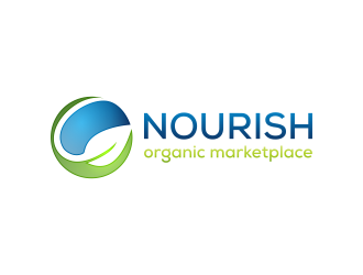 Nourish Organic Marketplace logo design by N3V4