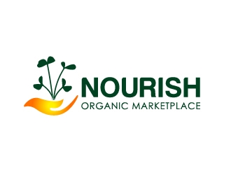 Nourish Organic Marketplace logo design by Marianne