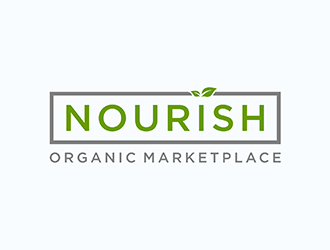Nourish Organic Marketplace logo design by ndaru