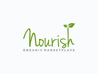 Nourish Organic Marketplace logo design by ndaru