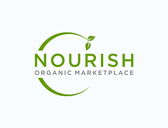 Nourish Organic Marketplace logo design by ndaru