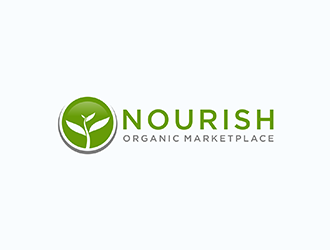 Nourish Organic Marketplace logo design by ndaru