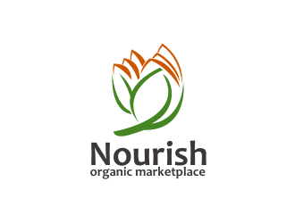Nourish Organic Marketplace logo design by dhe27