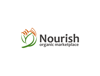 Nourish Organic Marketplace logo design by dhe27