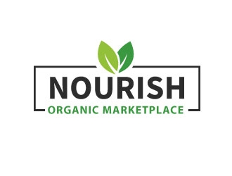 Nourish Organic Marketplace logo design by Webphixo